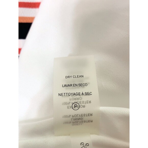 KARL LAGERFELD PARIS Womens 4 Striped Handkerchief-Hem Sleeveless Midi Dress - Picture 11 of 14